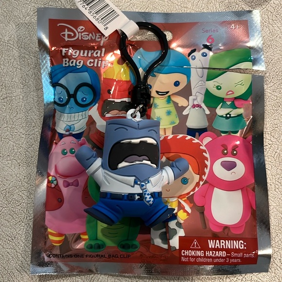 Disney Accessories - Disney inside out “anger” bag clip brand new